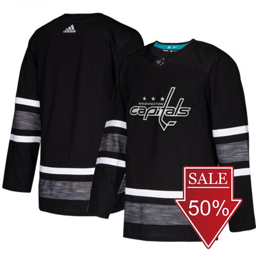 Washington Capitals Trikot Schwarz Blank 2019 NHL All-Star Game Parley